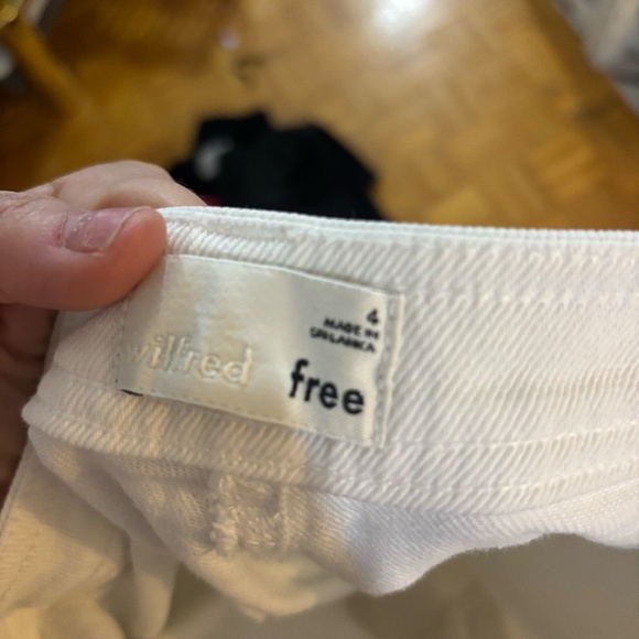 Wilfred Free White denim wide leg pants mint condition - Picture 4 of 4